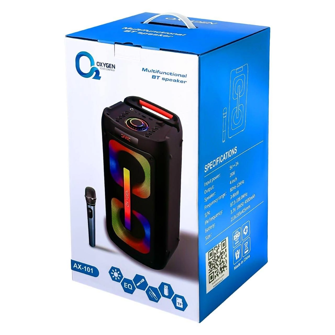 اسپیکر قابل حمل اکسیژن مدل OXYGEN AX-101