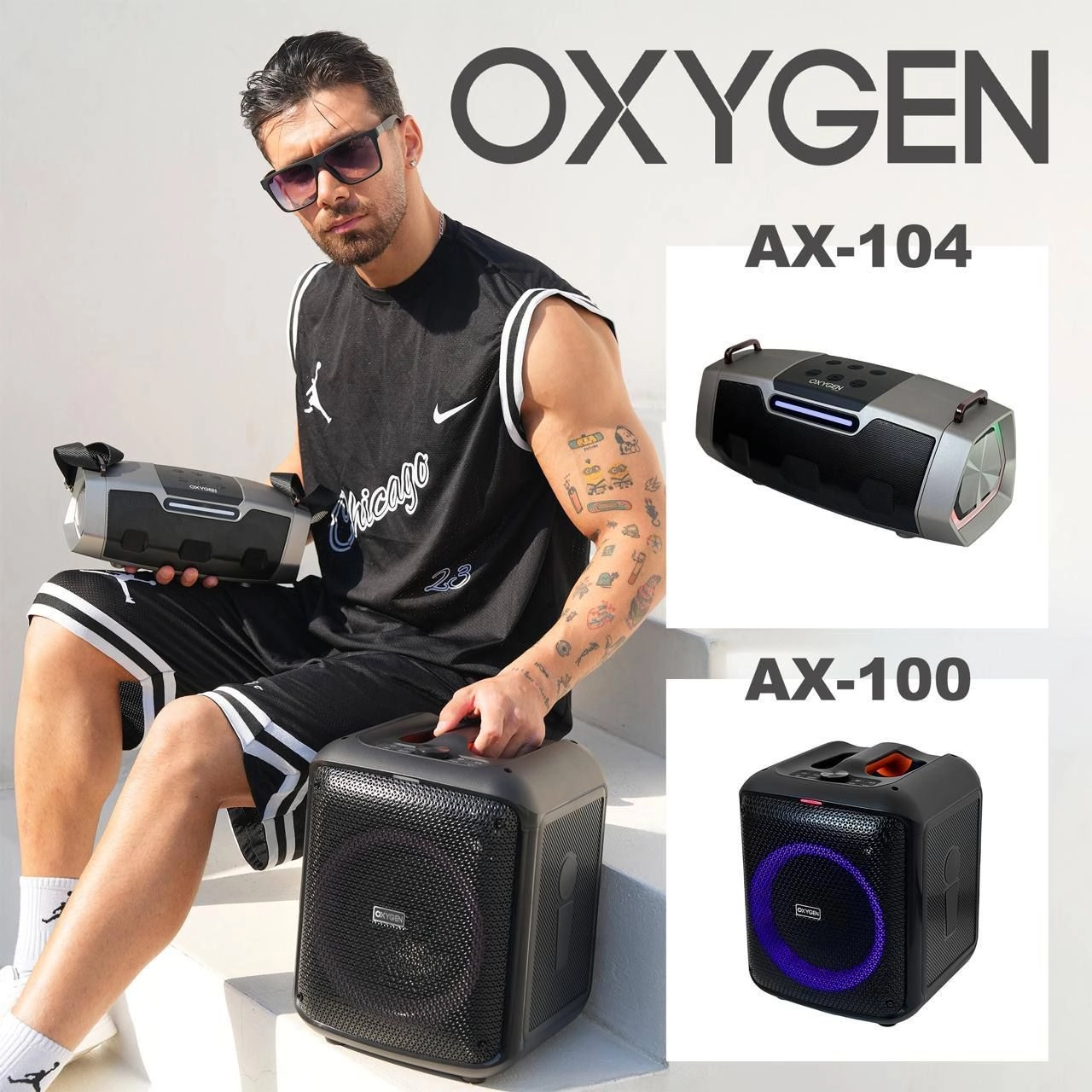 اسپیکر قابل حمل اکسیژن مدل OXYGEN AX-100