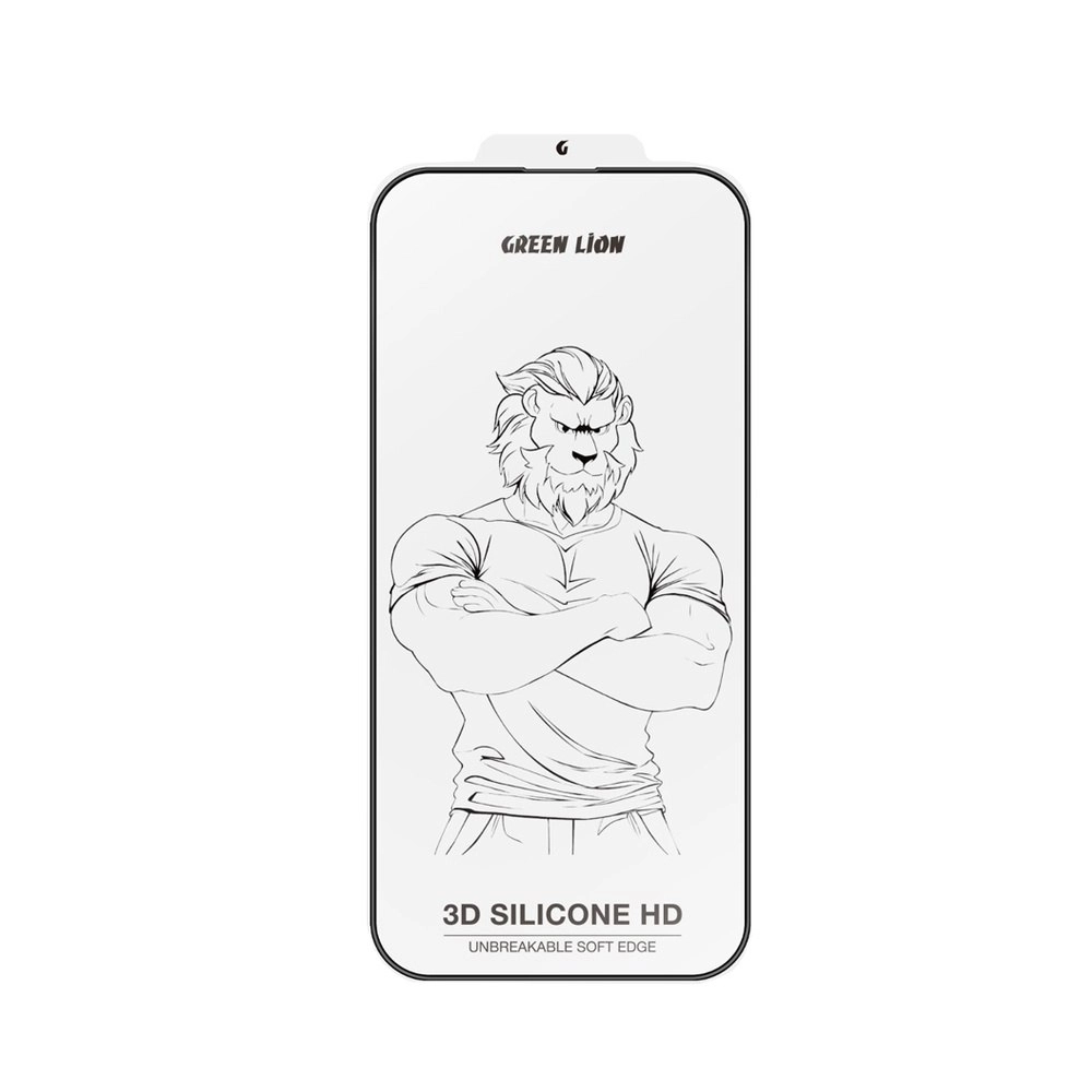 گلس شفاف گرین لاین سیلیکون پلاس 3D Silicone Plus آیفون 16