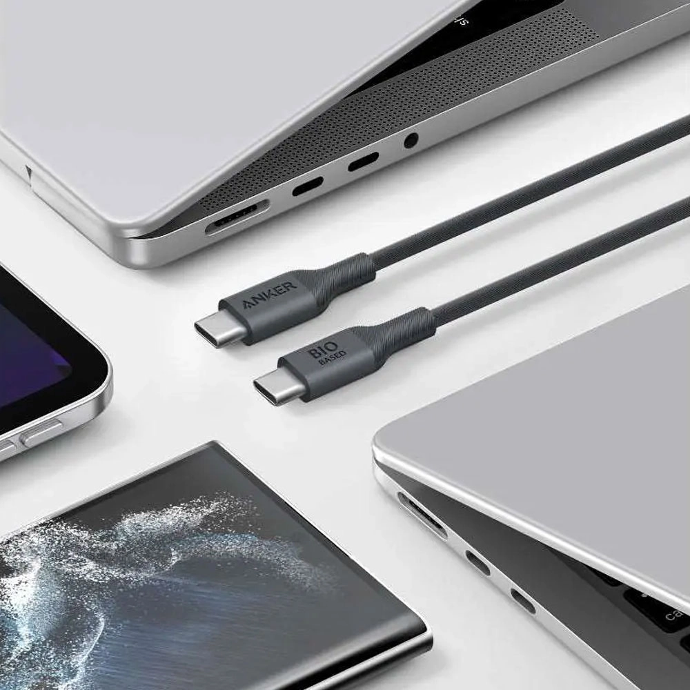 کابل شارژ USB-C به USB-C انکر 544 مدل A80F1 طول 0.9 متر توان 140 وات