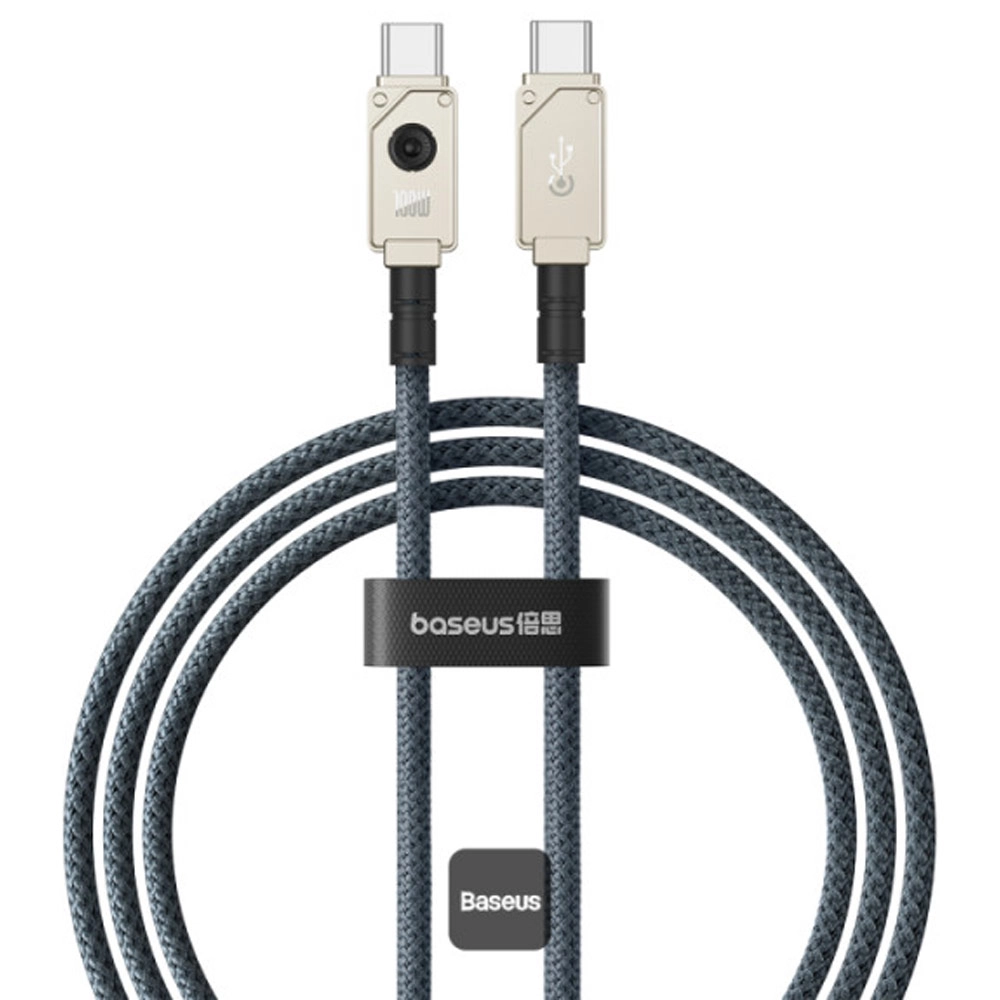 کابل شارژ USB-C به USB-C بیسوس مدل Unbreakable طول 1 متر توان 100 وات