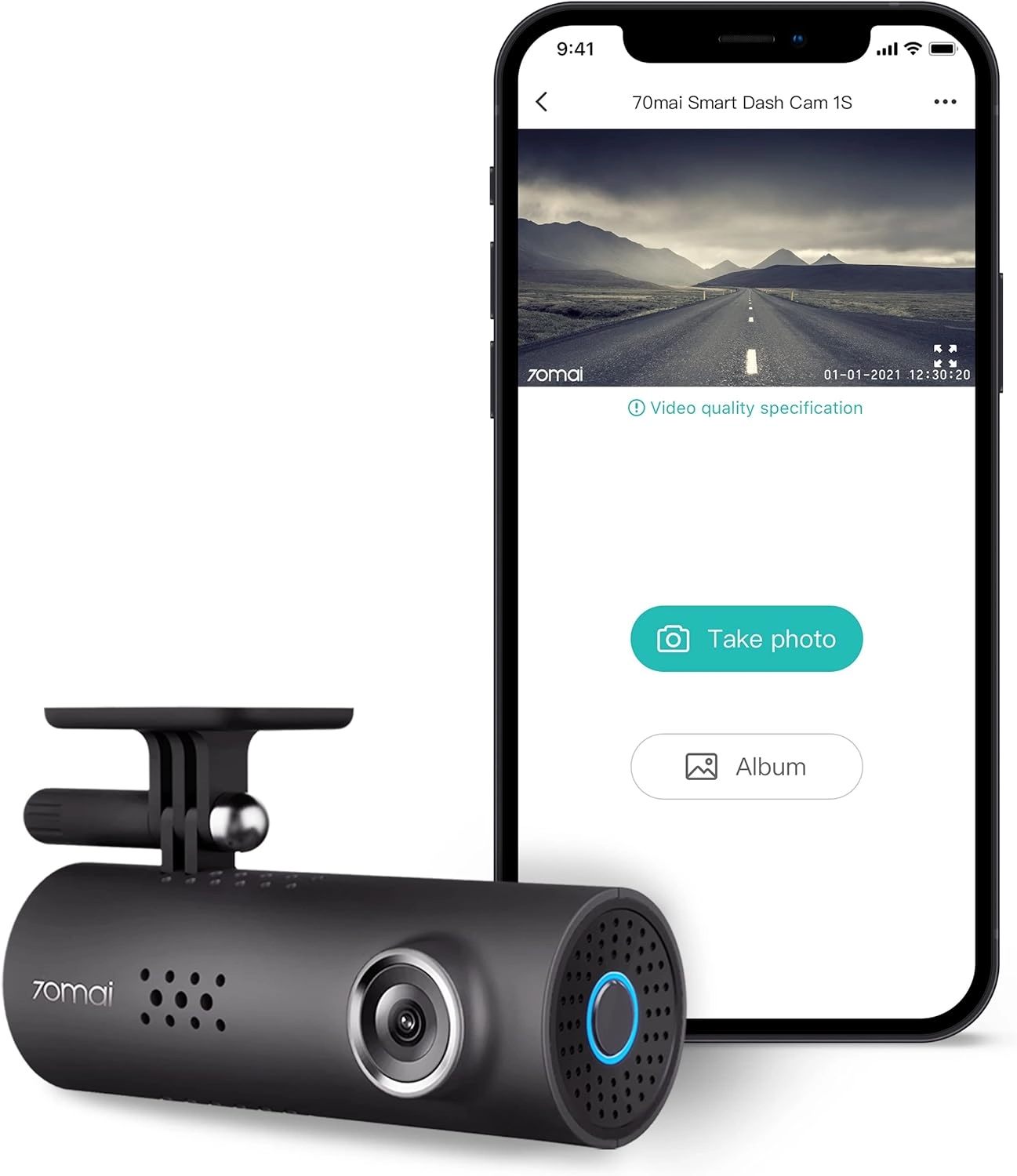 دوربین خودرو سوِنتی مِی شیائومی مدل 70mai Smart Dash Cam 1S Midrive D06